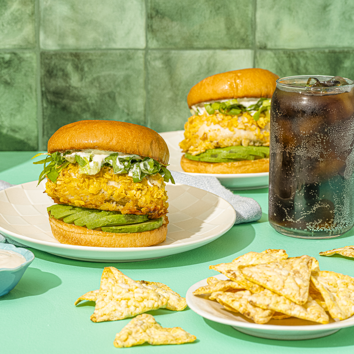 POPCORNERS® Baked Avocado Ranch Crispy Chicken Sandwich FLVR